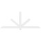 Ekena Millwork Kennewick Architectural Grade PVC Gable Bracket, 84"W x 35"H x 2"D x 4"F, 10/12 Pitch GBP084X35X0204KEN00 - alternate 4